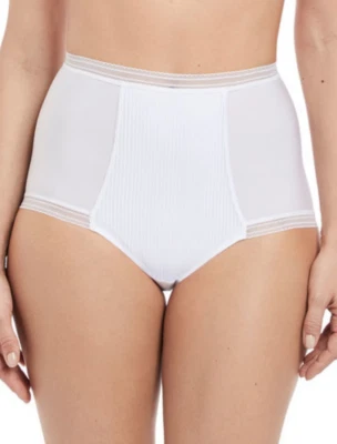 Fantasie Fusion Calzoncillo Blanco Talla XS 8 10 Cintura Alta Bragas Completas 3098 Nuevo Foto 1 de 4
