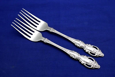 2 HORQUILLAS DE CENA MONTE CARLO 7 1/4" 18-8 cubiertos de acero inoxidable Foto 1 de 4