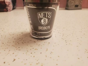 Brooklyn Nets- NBA Licensed Shot Glass  NEW. By Great American Products - Picture 1 of 6