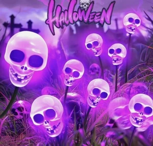 Halloween Decorations Outdoor: 4 Pack 24 LED Scary Halloween Decorations, Sku... - Picture 1 of 1