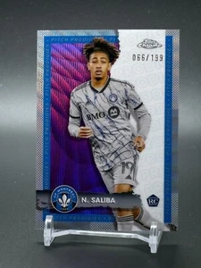 2024 Topps Chrome MLS Pitch Prodigies Purple Wave #93 NATHAN SALIBA RC/199 - Imagen 1 de 2
