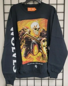 Darc Sport x Marvel Ghost Rider Sweatshirt *LIMITED ED. 1000 - SOLD OUT* SIZE L - Picture 1 of 8