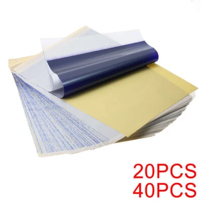 40x Tattoo Transfer Paper Stencil Carbon Thermal Tracing Profesional Tatoo Tools