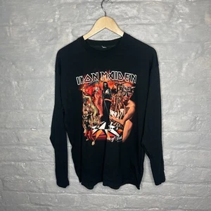 T-shirt manica lunga vintage Iron Maiden Dance of Death 2003 leggera uomo - Foto 1 di 10