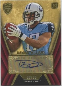 Topps Supreme Damian Williams 2010 doble automático radiocontrol 6/10 Titanes - Imagen 1 de 2