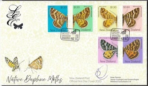 NEW ZEALAND 2020 Native Daphne Moths, Limited Edition FDC - Picture 1 of 1