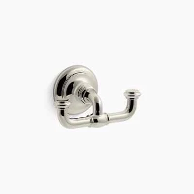 Kohler K-72572-SN Artifacts Bathroom Double Robe Hook in POLISHED NICKEL New! - Image 1 of 4