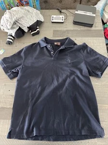 Michael Kors Navy Blue Short Sleeve Polo Shirt Men’s Large JH6 - Picture 1 of 3