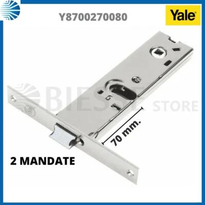 Serratura da infilare a fascia per porta esterna ferro alluminio 70 yale y870027 - Immagine 1 di 3