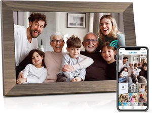 Wifi Digital Picture Frame 10.1 Inch, IPS Touch Screen Smart Cloud Digital Photo - Picture 1 of 11