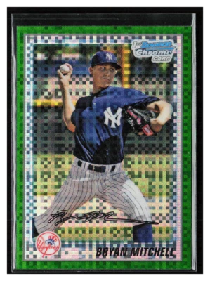 2010 Bowman Chrome Pros Green X-Fractor #BCP118 Bryan Mitchell - Image 1 of 2