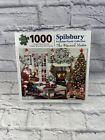 Spilsbury 1000 Large piece 24" x 30” jigsaw puzzle "Cozy Santa" Macneil Studio