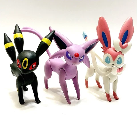 Pokemon 3 Pack Action Pose Battle Play Figures Umbreon Espeon Sylveon 2017 Cover
