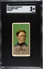 1909-11 T206 JOHNNY EVERS Piedmont 150/25 Portrait SGC 3 VG CHICAGO CUBS HOF