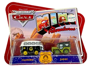Mattel Disney Pixar Cars Mini Adventures SARGE & FILLMORE Radiator Springs - Bild 1 von 1