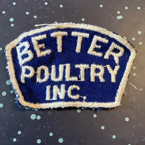 Vintage Better Poultry Inc. Patch Employee Uniform Hat 2A 3x1.75” - Picture 1 of 3
