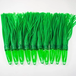 Paquete de 10 señuelos verdes Green Machine de 9" - Imagen 1 de 1