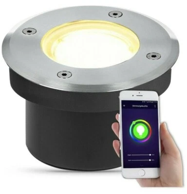 LED Bodeneinbaustrahler Außen 230V IP67 Gartenstrahler RGB Bodenstrahler WLAN - Bild 1 von 4