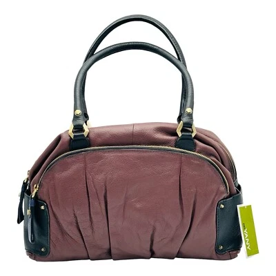 Bolso de Mano Anthropologie OrYany Tina Cuero Guijarro Bloques de Color NUEVO Foto 1 de 4