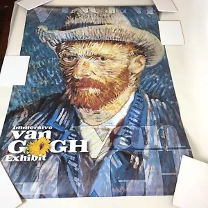 Vincent van Gogh Poster Selbstporträt mit Filzhut Immersive Ausstellung 24 x 36" - Bild 1 von 9