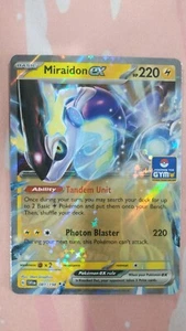 Pokemon TCG 1x Miraidon EX sello de gimnasio exclusivo de Asia SV1EN 081/198 - Imagen 1 de 1