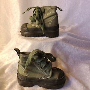 Baby Gap Boot Shoes sz 2 infant green olive 