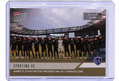 2018 Topps Now MLS #112 Sport KC - tirada 63 - avance a la final de conferencia Foto 1 de 2