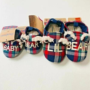 Infant Toddler Christmas Slippers Baby Bear Lil Bear Size 1 2 3 4 5 6 9 10 - Picture 1 of 40