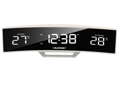 Radiowecker Blaupunkt mit 10 Stationen LED Display Weiß Außensensor - Bild 1 von 2