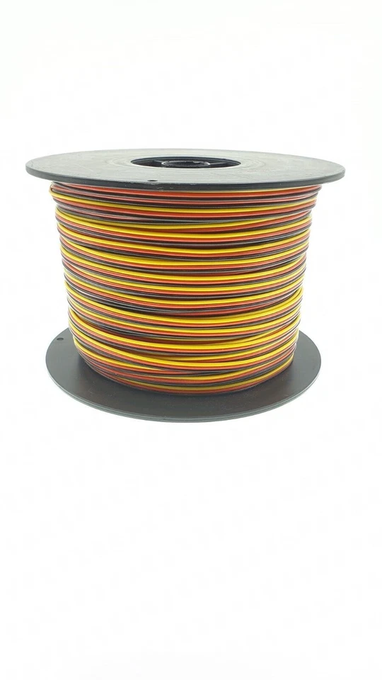 3x0,25 mm² PVC Servokabel Servolitze flach LiFYY MPX (ab 0,80€/m) GERMANY - Bild 1 von 1