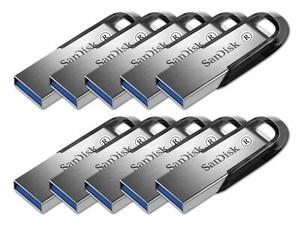 LOT 10x SanDisk 32 GB ULTRA FLAIR USB 3.0 flash drive 32GB 150MB/s SDCZ73-032G - Picture 1 of 10