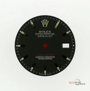 Rolex Datejust Turn-O-Graph 116264 originale da uomo quadrante nero SS #D34 - Foto 1 di 8