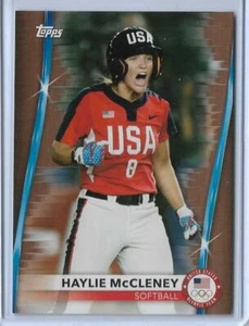 RARE 2020 TOPPS OLYMPICS HAYLIE MCCLENEY BRONZE CARD #4 ~ USA SOFTBALL 2021 QTY - Picture 1 of 2