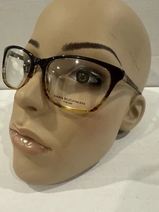 AUTHENTIC Dana Buchman Glasses Brown Bronze Coby Light Dark Clubmaster Tie Dye - Picture 1 of 12