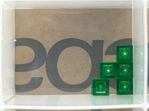 Lego Stck.-trans-grüne Platte 1 x 1-Nr. 3024-Stck 5 - Bild 1 von 1