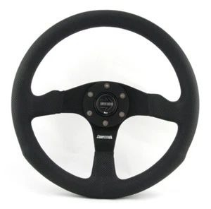 Momo Leder gelocht Sportlenkrad Competition 350mm schwarz black steering wheel v - Bild 1 von 5