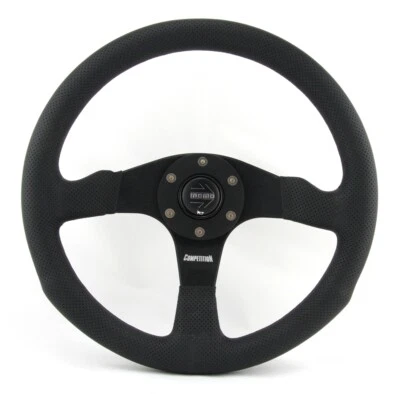 Momo Leder gelocht Sportlenkrad Competition 350mm schwarz black steering wheel v - Bild 1 von 4