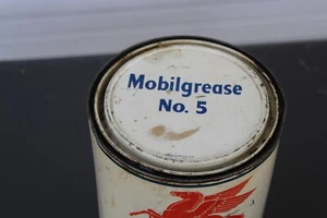PEGASUS GRAPHIC~ early 1950s era MOBIL 5 lb. GREASE Old Metal Oil Can - Picture 1 of 6
