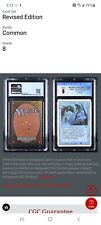 1994 Magic the Gathering Revised Merfolk of the Pearl Trident CGC 8 NM/Mint C