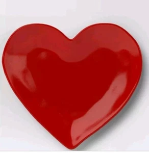Set/ 2 Target Threshold Valentines Day Stoneware Appetizer Heart Plates 7¼" NEW - Picture 1 of 6
