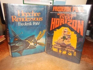 Frederik Pohl - Heechee Rendezvous & Blue Event Horizon - 1st Ed - HC/DJ - Picture 1 of 18