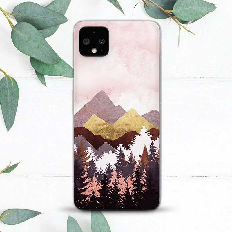 Abstract Mountains Nature Red Gold Case For Google Pixel 2 3 3a 4 4a 5 6 7 8 XL - Image 1 of 1