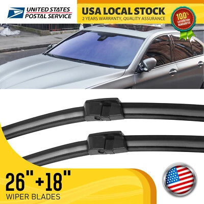 JUEGO DE 2 ESCOBILLAS LIMPIAPARABRISAS DELANTERAS 26" Y 18" BMW 528i xDrive 2012-2016 Foto 1 de 4