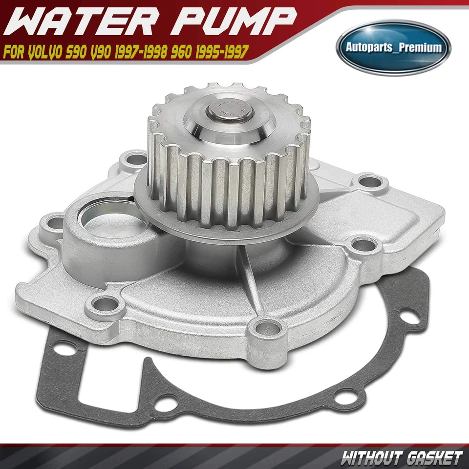 Bomba de agua del motor con junta para Volvo S90 V90 1997-1998 960 1995-1997 L6 2,9 L Foto 1 de 4