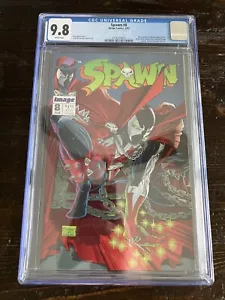 RARE Printing Error ~ Spawn #8 CGC 9.8 ~ 1st Vindicator ~ Black Ink Missing - Picture 1 of 19