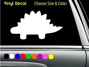 Stegosaurus Very Cute Dinosaur Decal Laptop Car Window Sticker CHOOSE SIZE COLOR - Picture 1 of 4