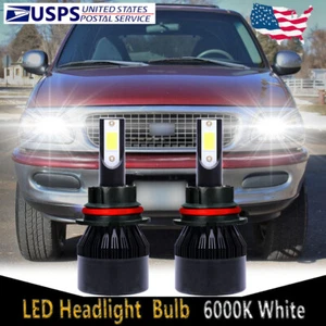 Para Ford Expedition 1997-1998 2X 9007 Bombilla Faro LED Delantero Viga Alta/Baja C9B - Imagen 1 de 12