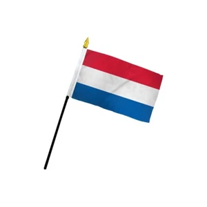 Wholesale Lot of 9 Netherlands 12"x18" Handheld Mini Flag w/ Wood Stick - Picture 1 of 1