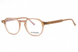 New Cutler and Gross CG1313 001 Round Crystal Nude Eyeglasses Authentic - Picture 1 of 4