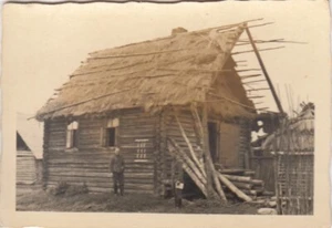Privat Foto Wehrmacht WK2 WW2 Russland Vormarsch Quartier - Picture 1 of 2